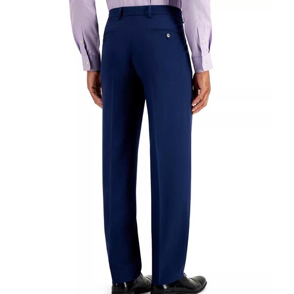 NWT Nautica Modern-Fit Bi-Stretch Suit Pants, Solid Blue, Men’s 41W X 32L - Picture 4 of 4
